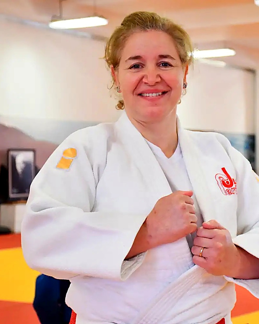 María Martínez Murciego, sensei de judo, en el dojo.